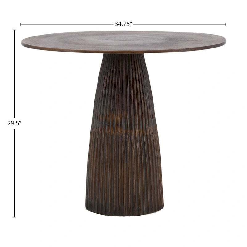 Table de bistro Abbey en aluminium, bronze