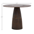 Table de bistro Abbey en aluminium, bronze