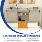 Cadre de lit Moasis Farmhouse en chêne, format queen/king