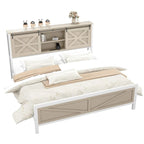 Cadre de lit Moasis Farmhouse en chêne, format queen/king