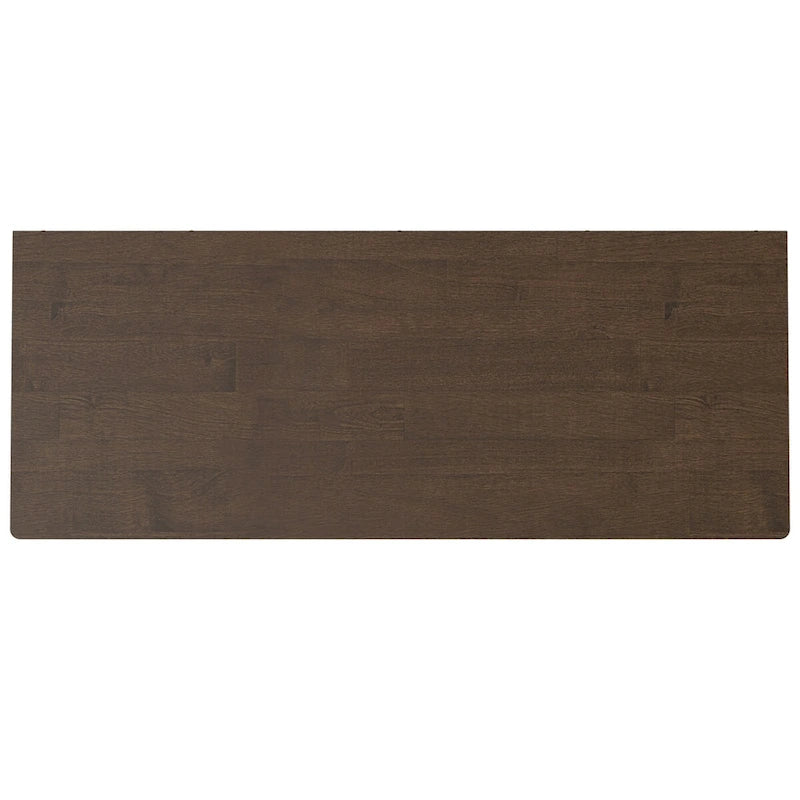 Buffet/meuble de rangement rectangulaire moderne à 2 portes WYNDENHALL Pearson en bois massif, 96,5 cm de large, couleur noyer brun