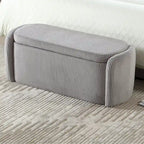 Pouf de rangement rembourré en tissu pour entrée