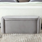 Pouf de rangement rembourré en tissu pour entrée