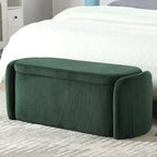 Pouf de rangement rembourré en tissu pour entrée