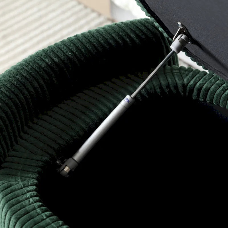 Pouf de rangement rembourré en tissu pour entrée