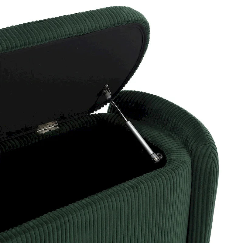 Pouf de rangement rembourré en tissu pour entrée