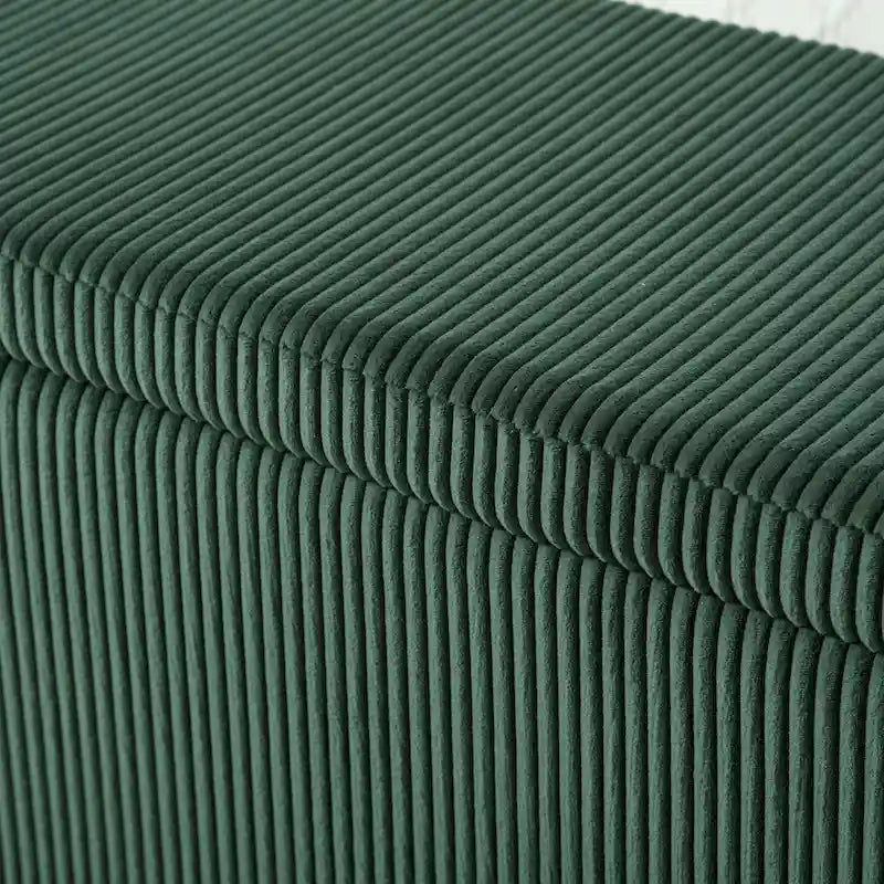 Pouf de rangement rembourré en tissu pour entrée