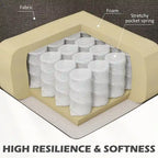 Canapé deux places HOMCOM 61, style moderne du milieu du siècle, petit canapé 2 places avec garniture cloutée, accoudoirs arrondis et revêtement en tissu.