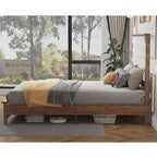 Cadre de lit King Size avec tête de lit rembourrée et station de recharge