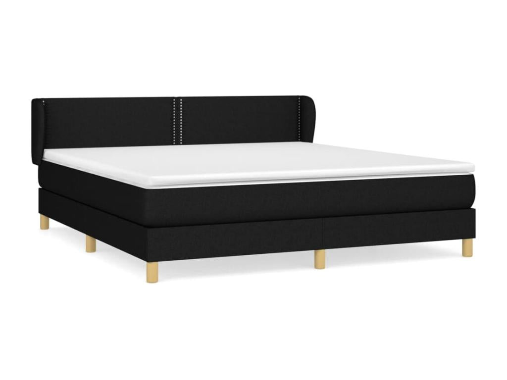 Matelas en tissu noir, 160 x 200 cm