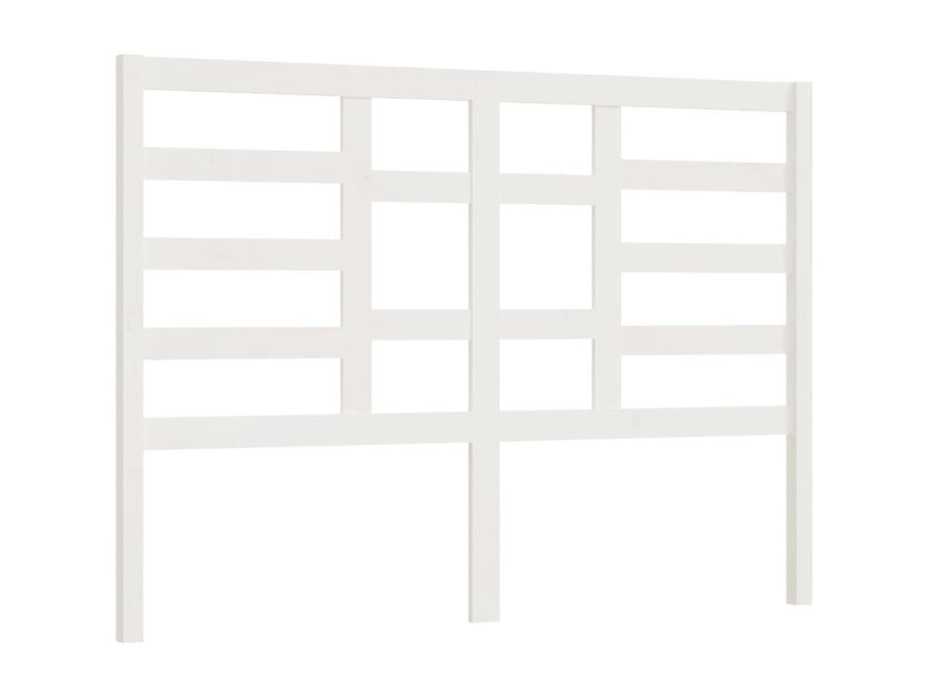 Lit en bois massif blanc, 166 x 4 x 104 cm