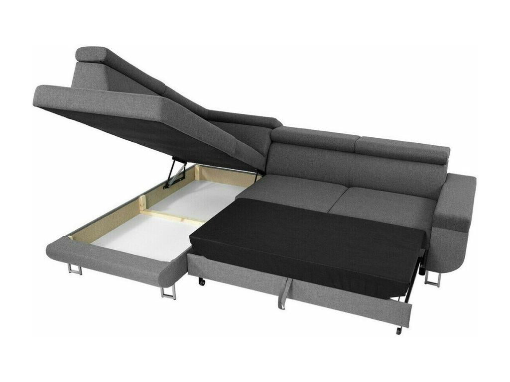 Canapé gris, 253 x 188 x 71 cm