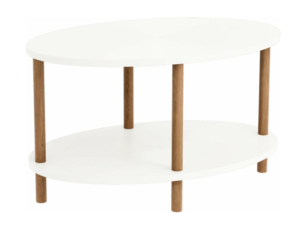 Table basse blanche, 70 x 44 x 43 cm