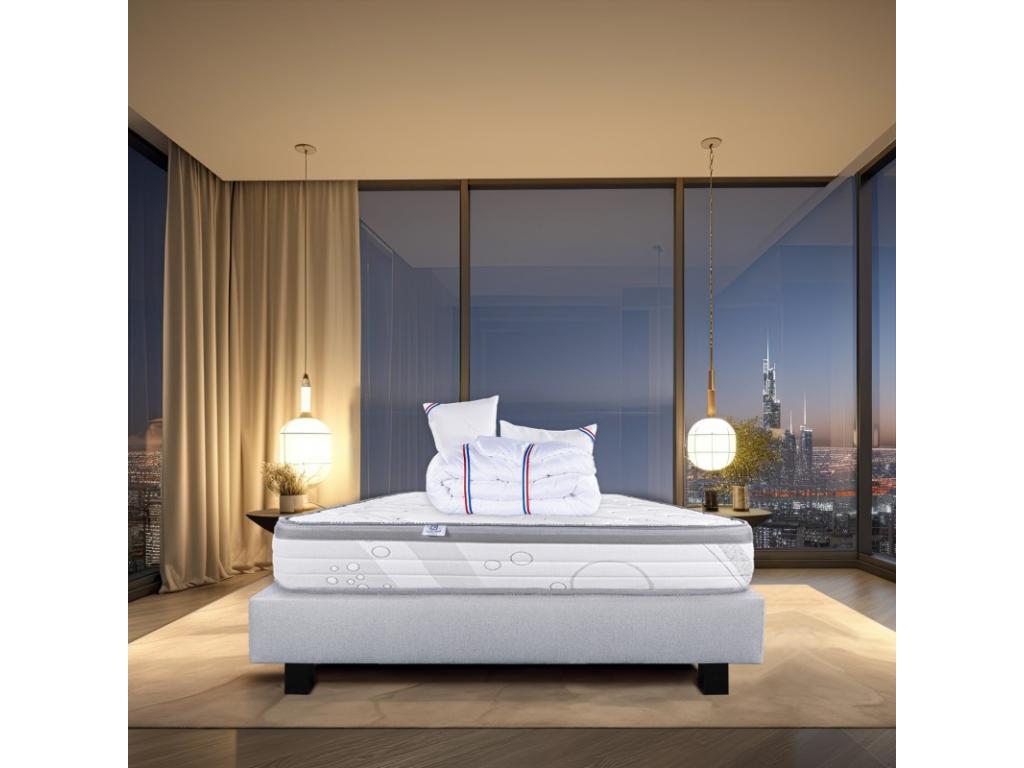 Matelas en fer gris, 140 x 190 cm