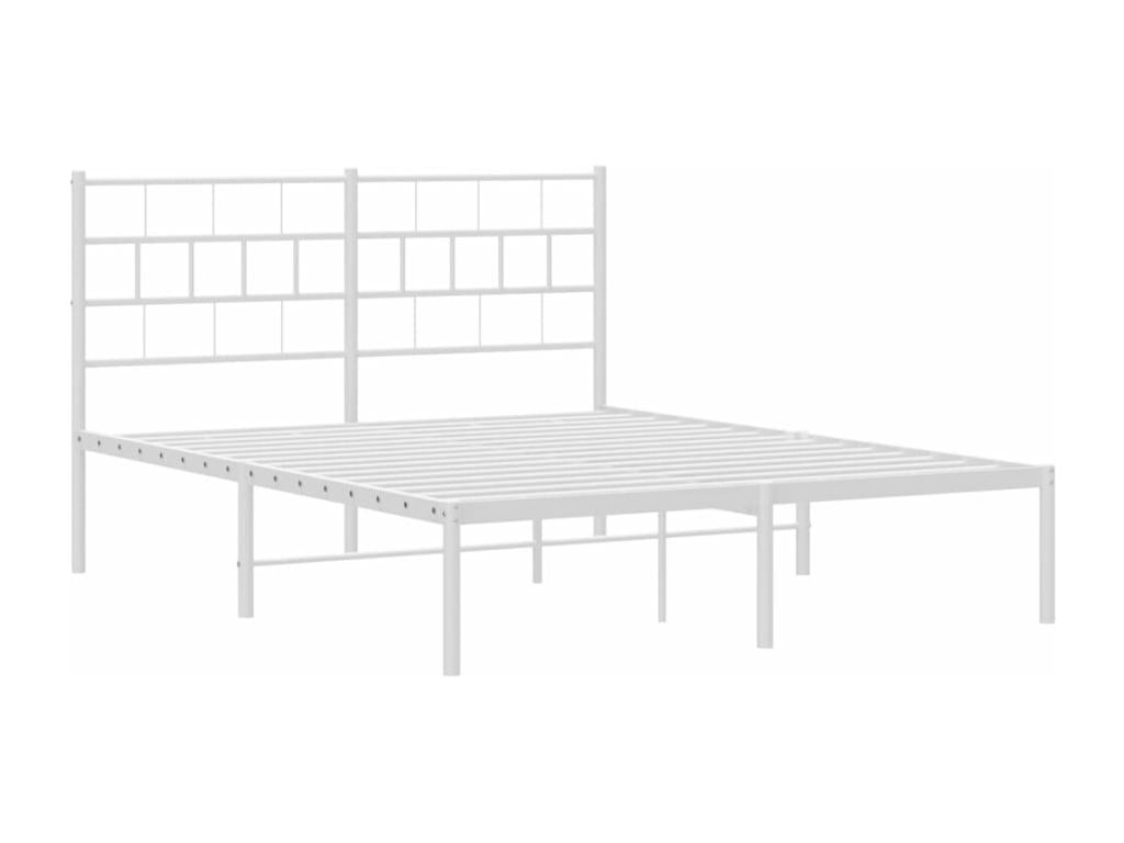 Matelas en métal blanc, 160 x 200 cm