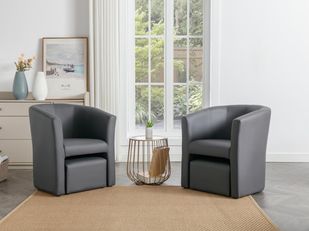 Fauteuil d'appoint gris