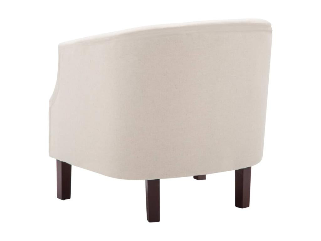 Fauteuil d'appoint en tissu beige
