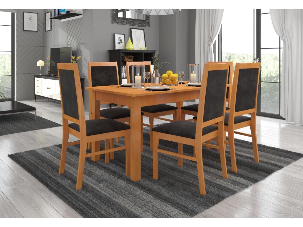 Chaise en tissu beige