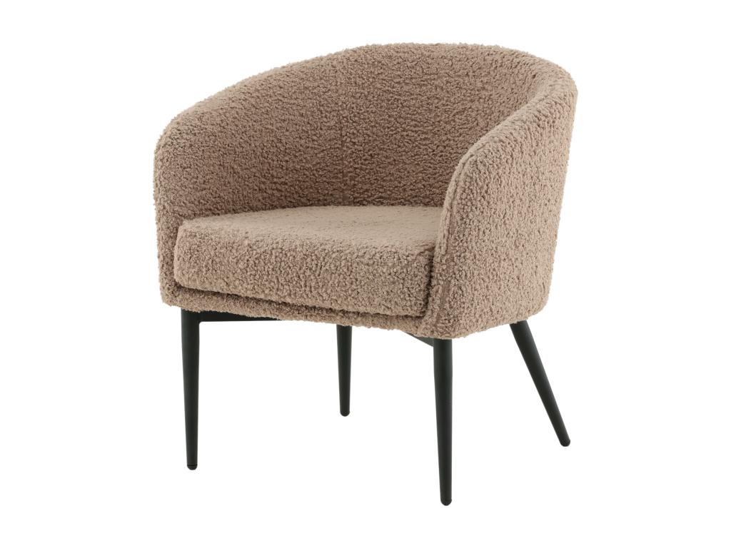 Fauteuil d'appoint marron, 66 x 64 x 71 cm