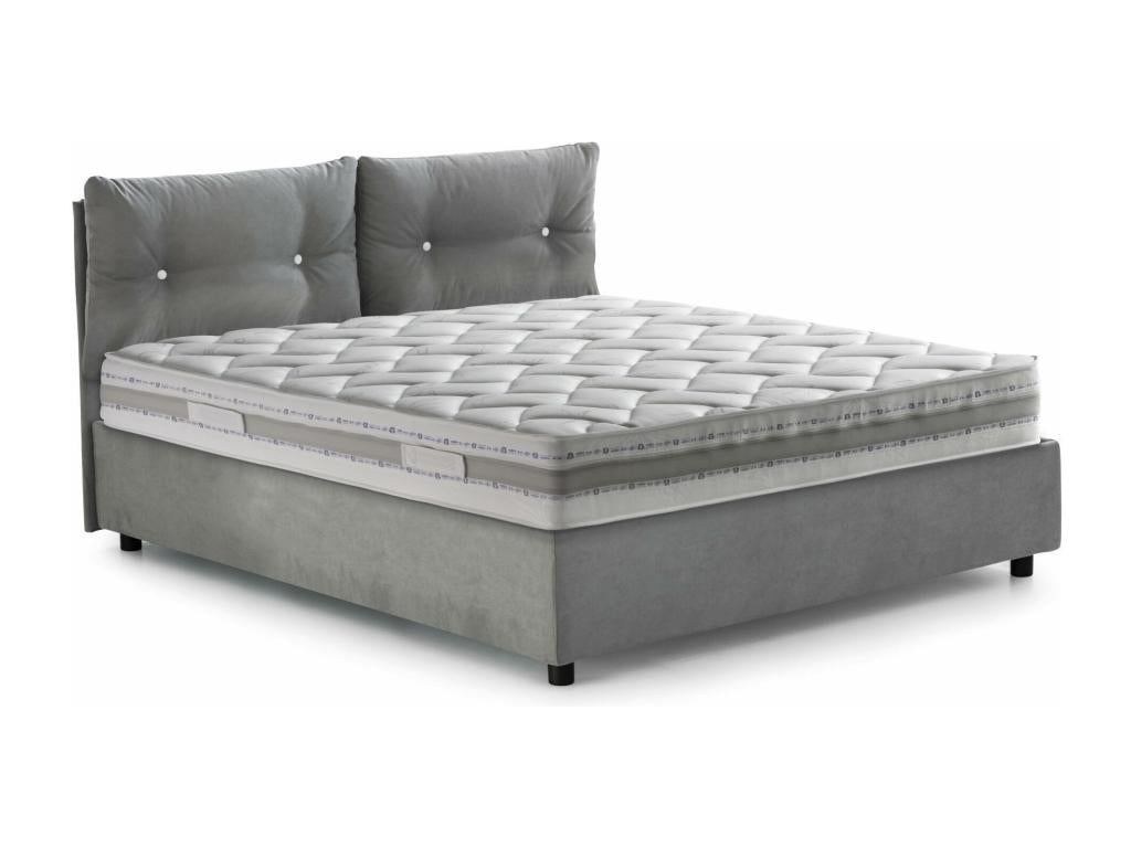 Matelas en tissu gris, 120 x 190 cm - dlz1766568345765
