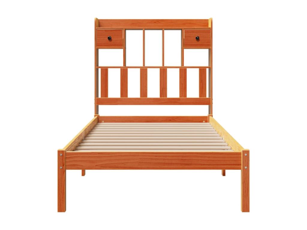 Matelas en bois de pin brun, 100 x 200 cm