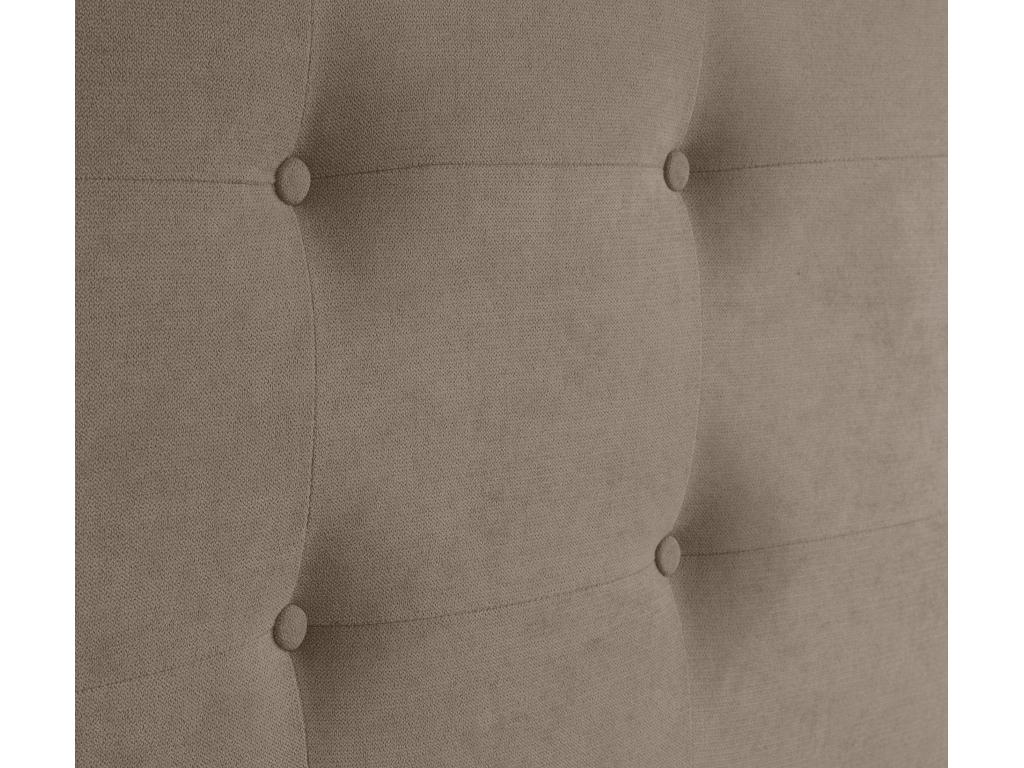 Lit en tissu marron, 160 x 60 cm