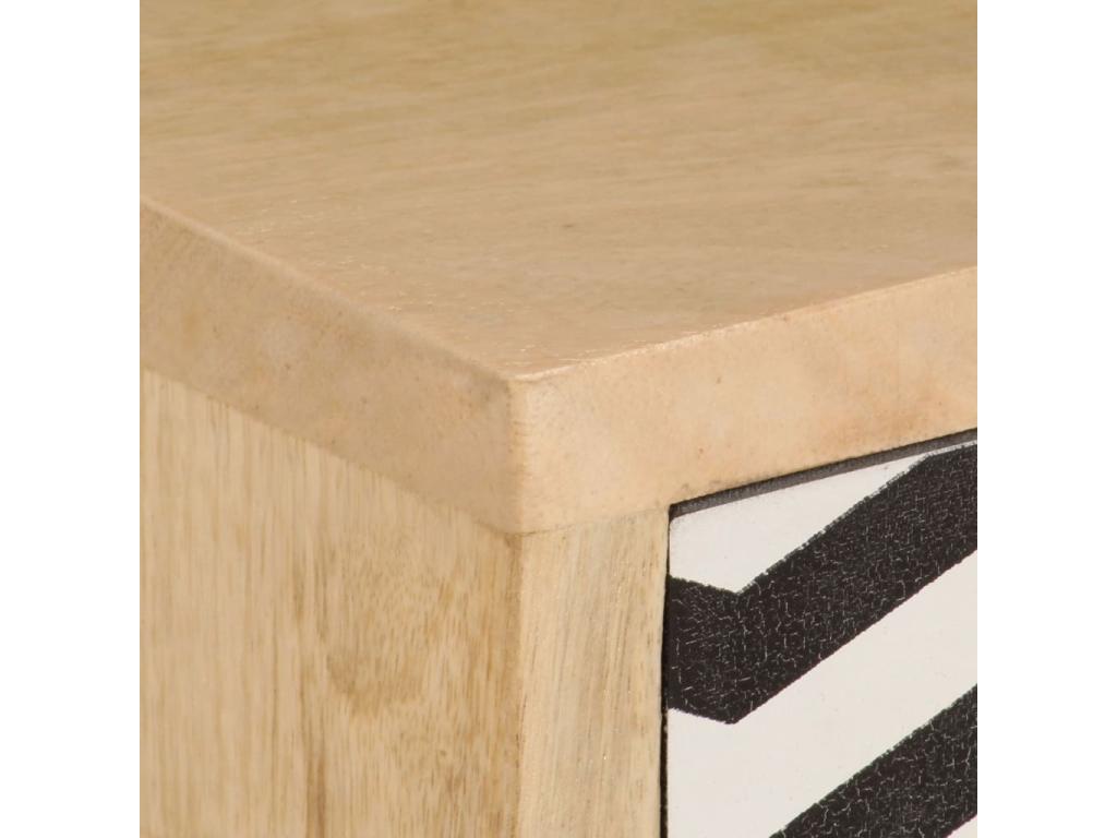 Meuble TV en bois massif marron, 120 x 30 x 40 cm