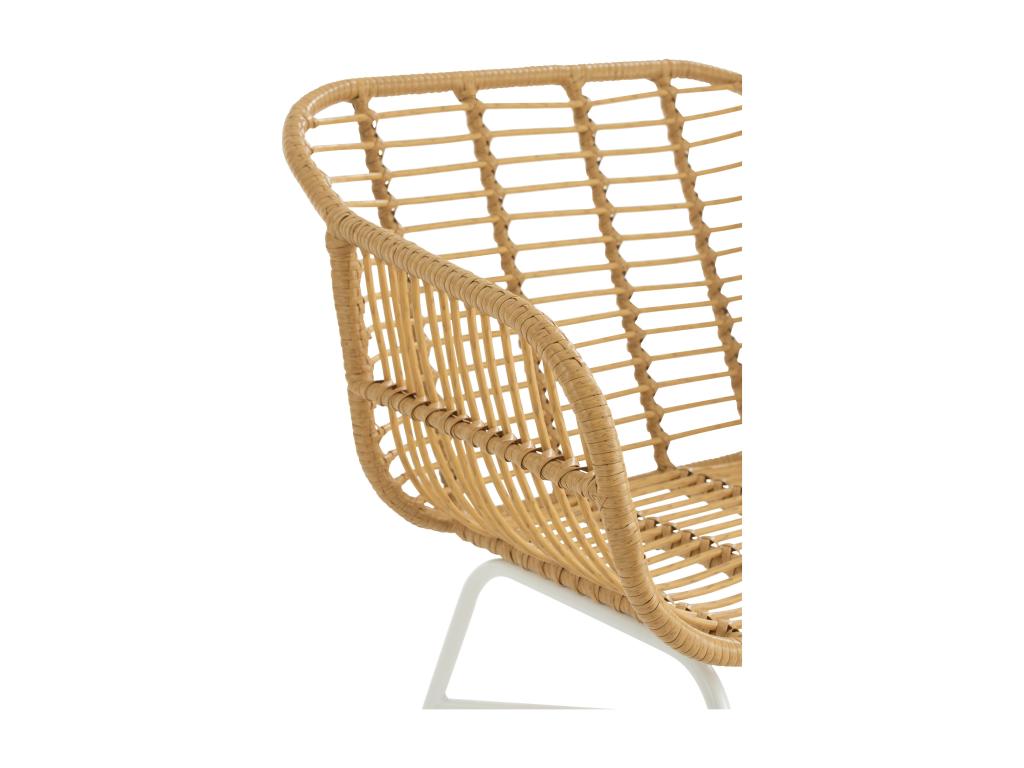 Fauteuil d'appoint en métal naturel