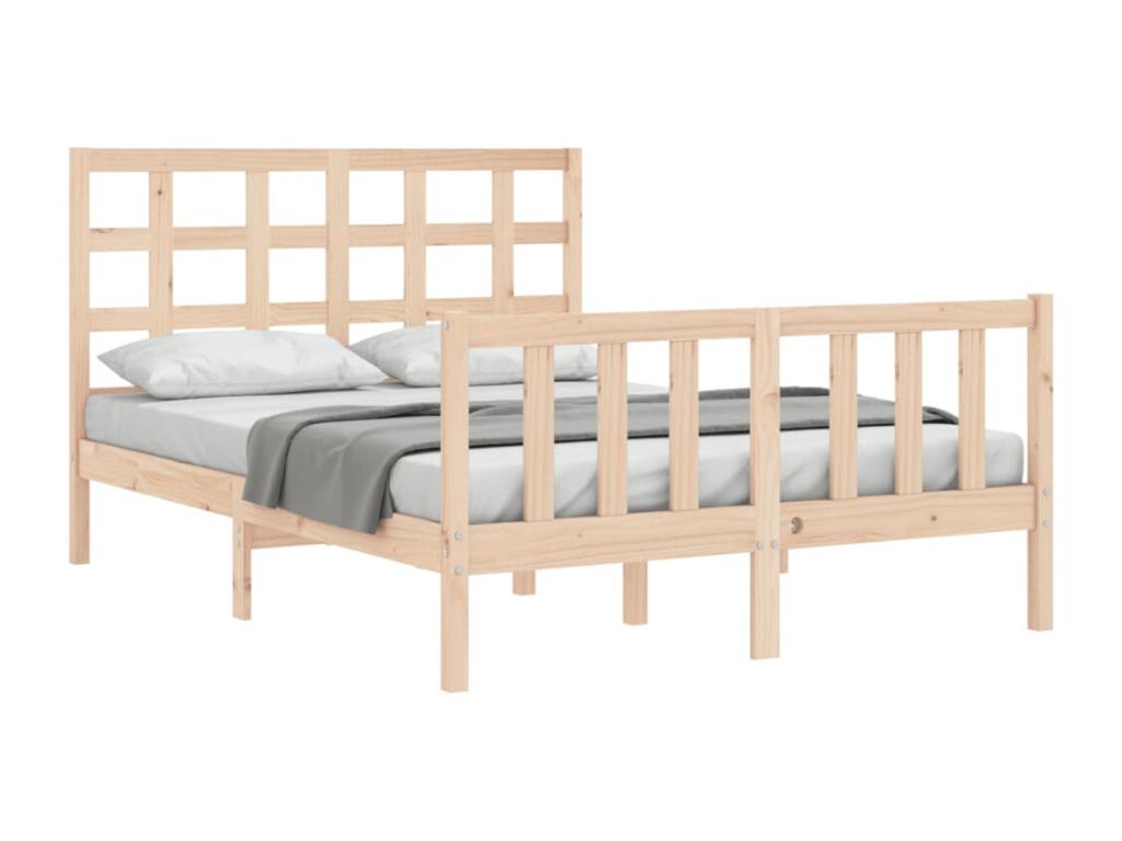 Matelas en bois de pin brun, 120 x 200 cm