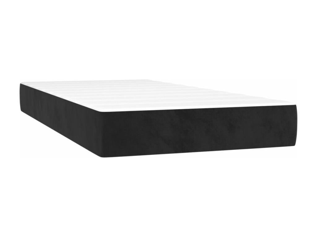 Matelas en velours noir, 80 x 200 cm - dlz1766568615071