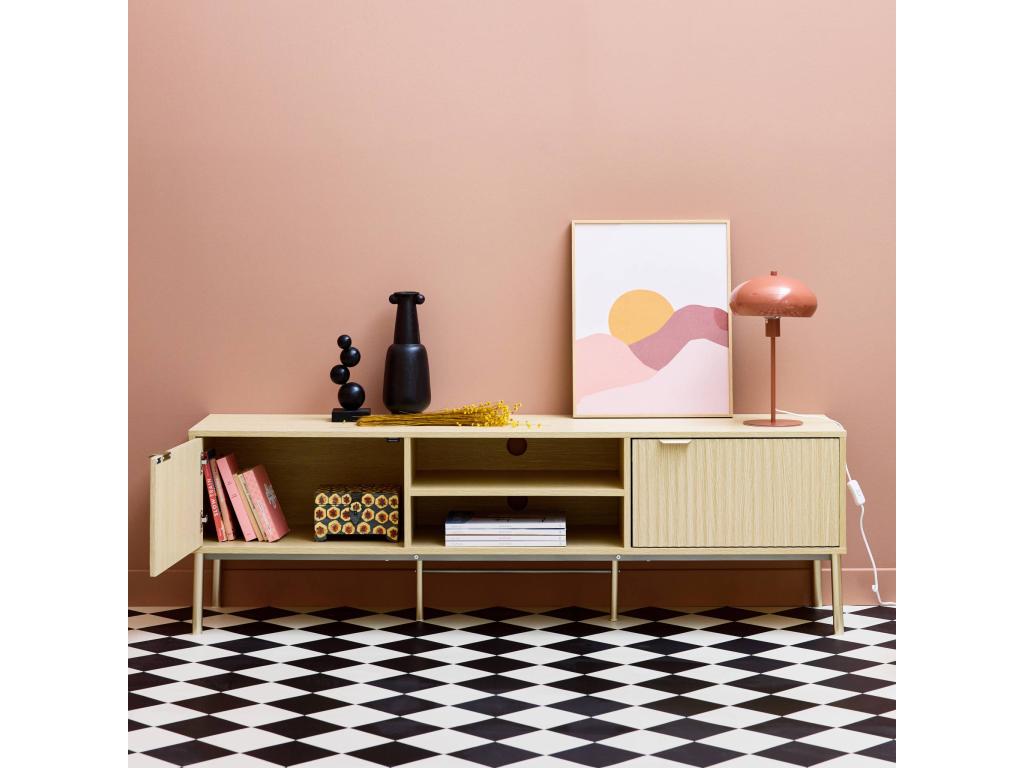 Meuble TV en métal naturel